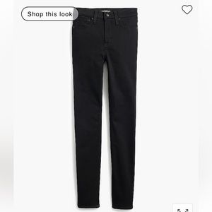 NWT JCREW 9" mid-rise black skinny jean in signature stretch